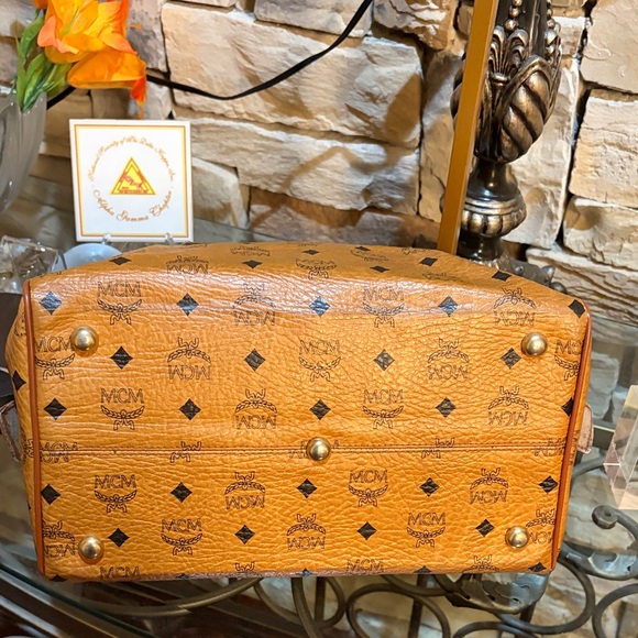 MCM Cognac Visetos Satchel - Picture 8 of 14